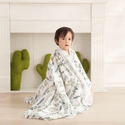 Elinfant Toalla muselina bambú – Manta envolvente suave para bebé