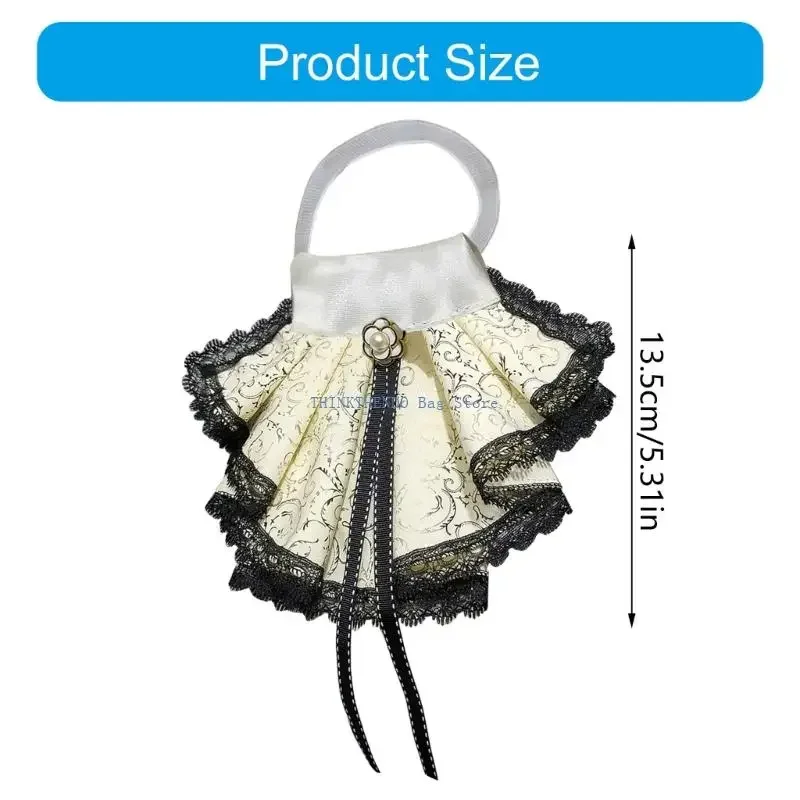 Cuello desmontable victoriano con lazo para disfraz infantil - imagen 2