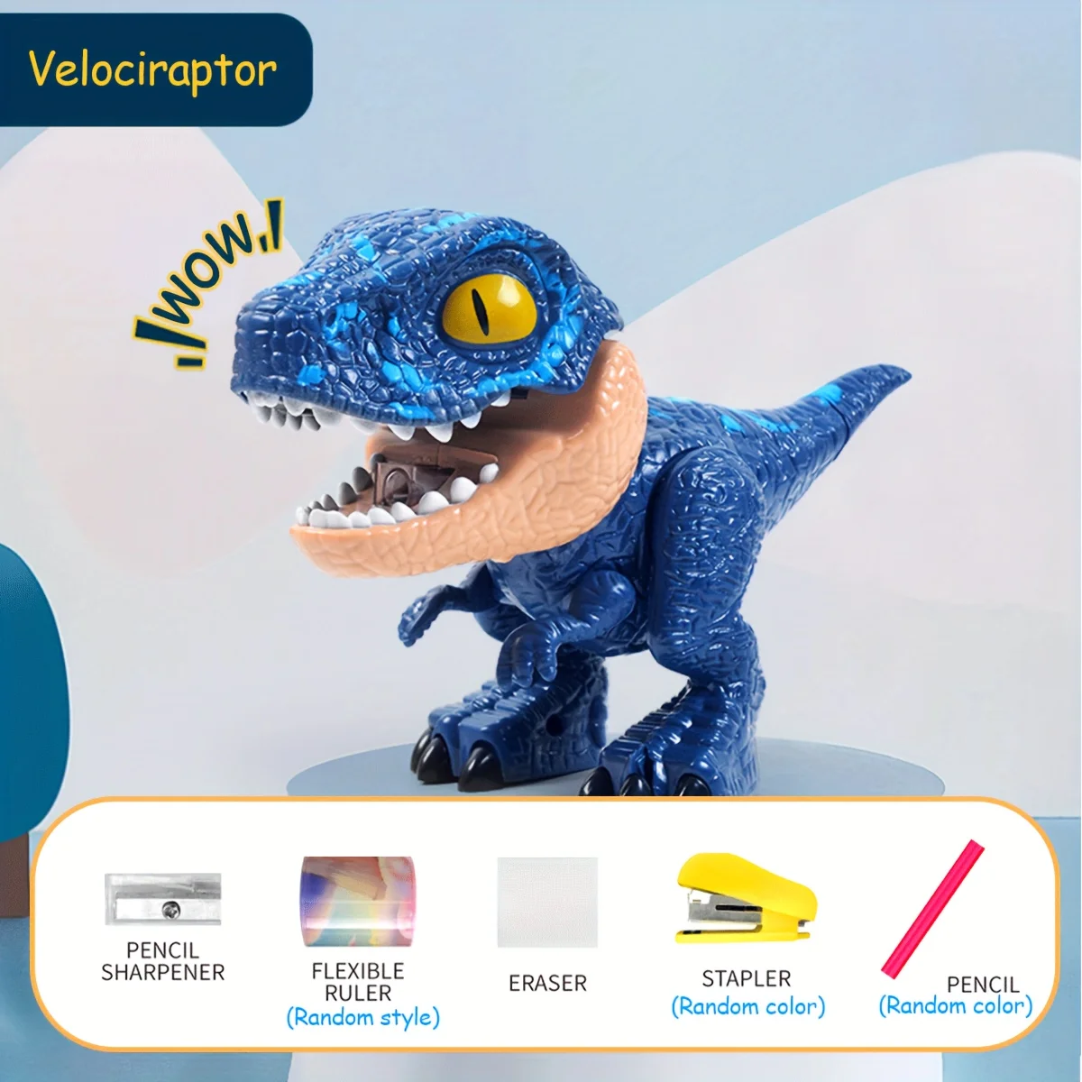 Montaje y decoración estilo dinosaurio