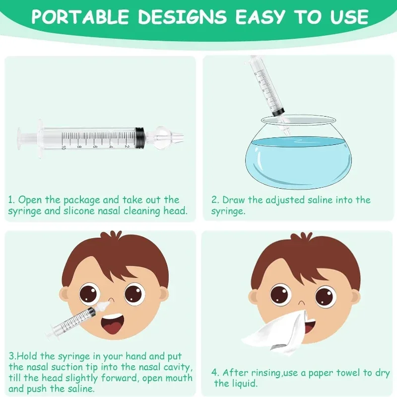 Aspirador nasal vvocci para bebés – kit de limpieza - imagen 4
