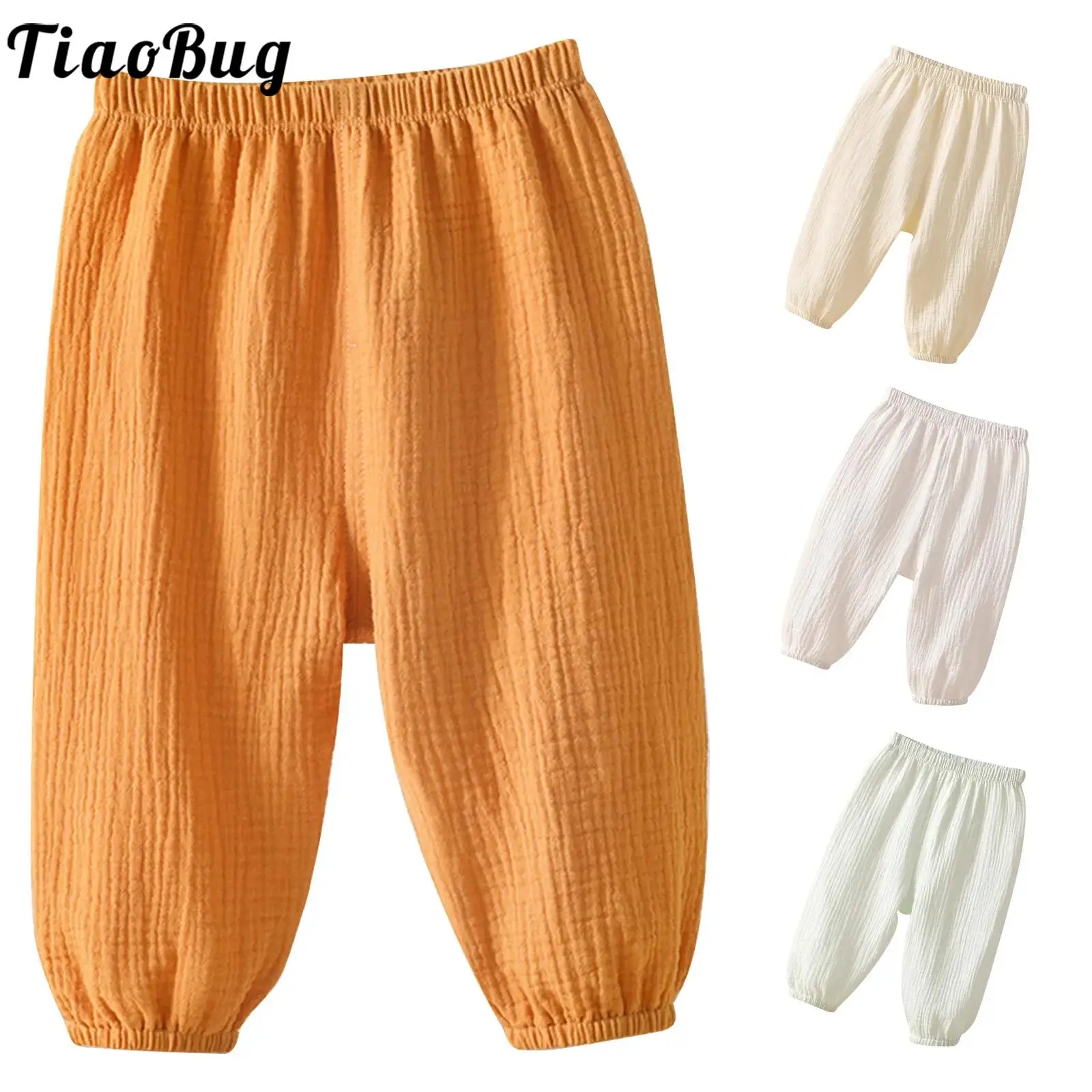 Pantalones bombachos de algodón suave para bebé con cinturilla elástica - imagen 5