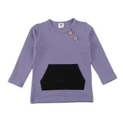 Camiseta térmica acanalada manga larga para niños