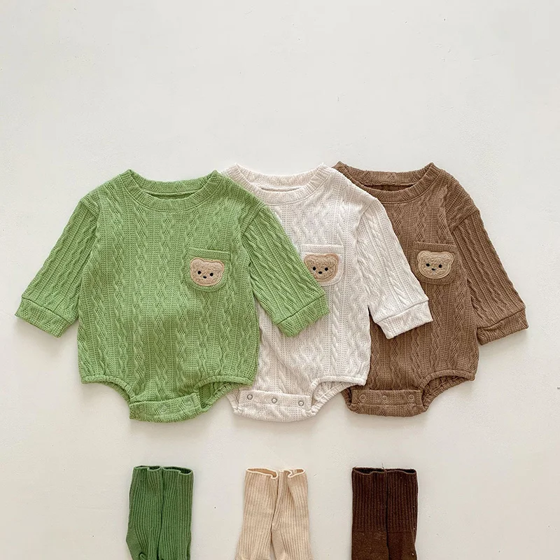 Body manga larga Milangel para bebé – Ropa una pieza otoño