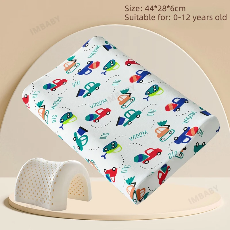 IMBABY Almohada infantil de látex natural ergonómica cervical - imagen 3