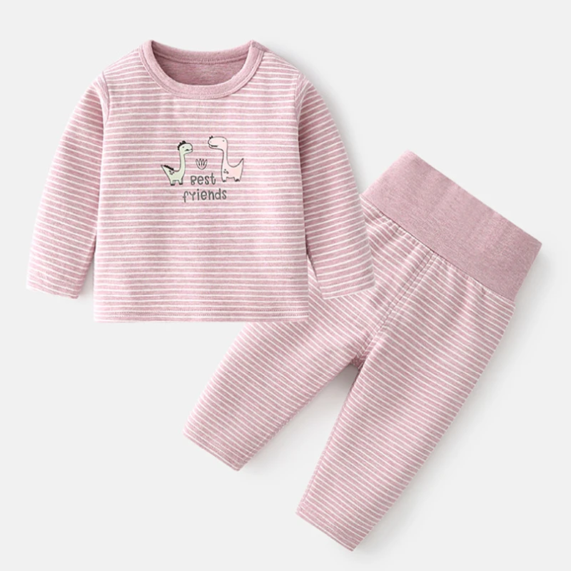 Conjunto bebé niña recién nacida de algodón manga larga estampado - imagen 4