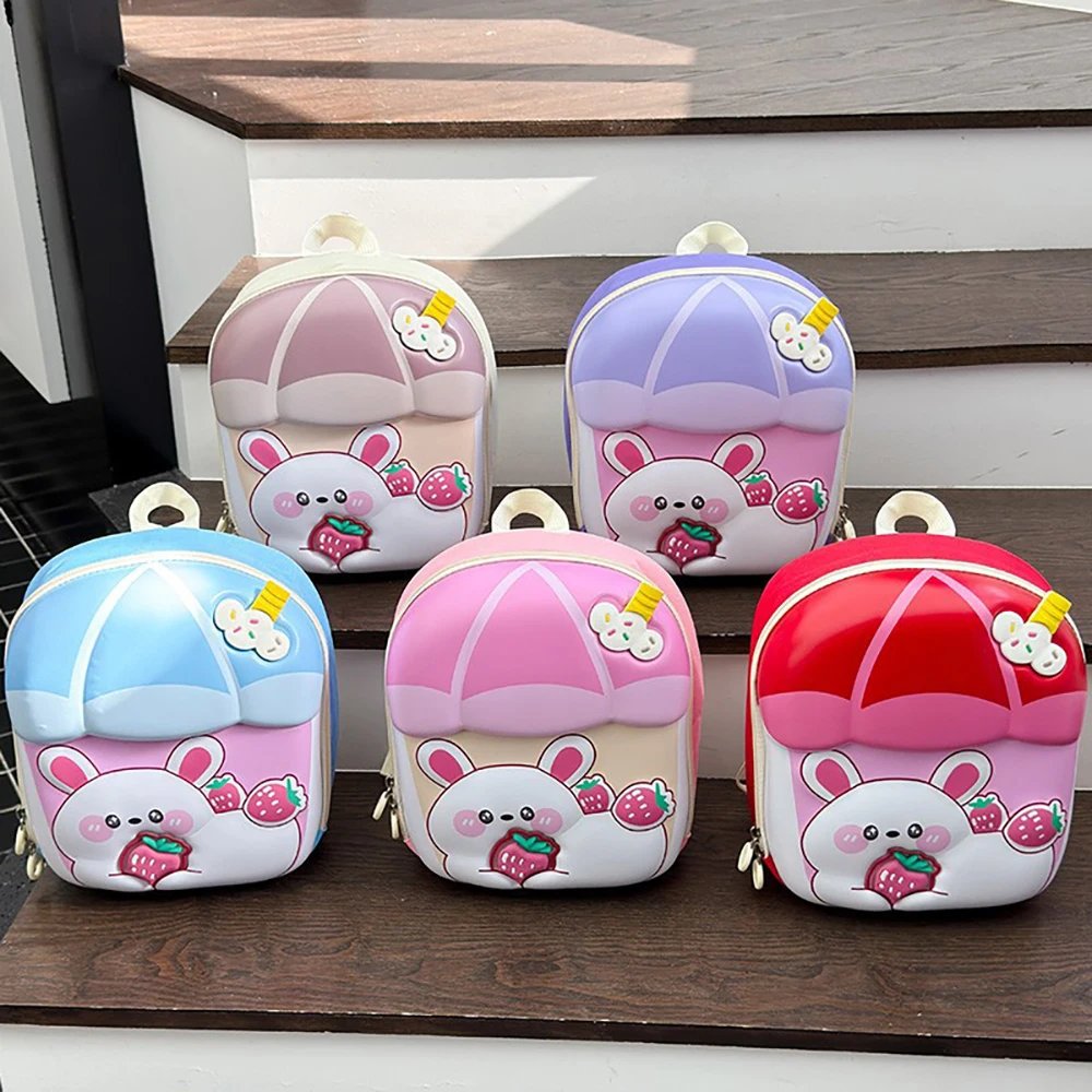 Mochila infantil de conejito con carcasa rígida para preescolar - imagen 2
