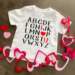Camiseta San Valentín manga corta para niño – Diseño alegre y cómodo