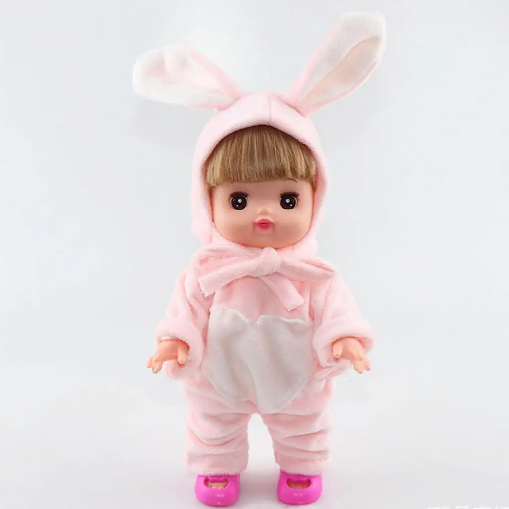 Ropa para muñecas Mellchan: mono de felpa con sombrero conejo - imagen 5