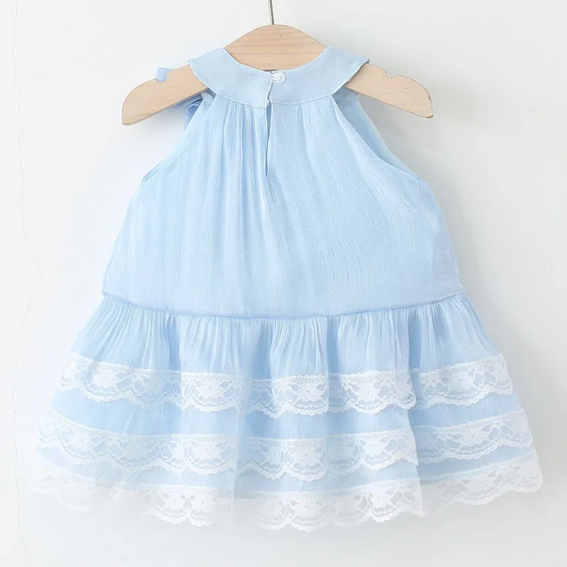 Vestido de encaje azul para niña – elegante y fresco verano - imagen 4
