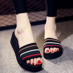 Zapatillas de cuña de verano para mujer en EVA suave, ligeras