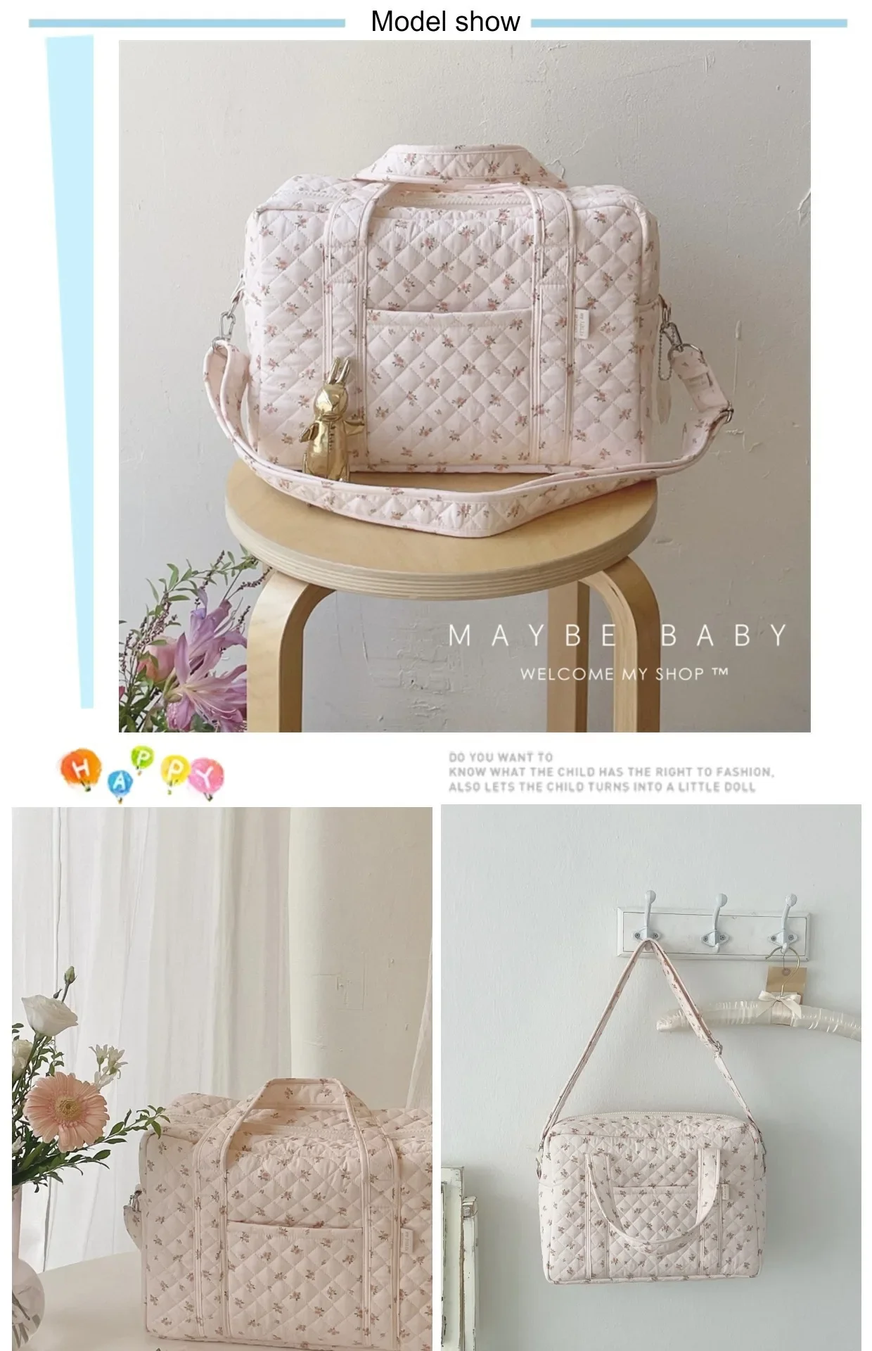 Bolso bordado para mamá con estética cuidada