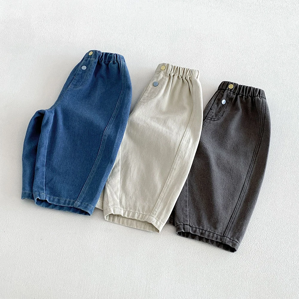 Vaqueros y jeans azules para niños, pantalón suave de otoño - imagen 5
