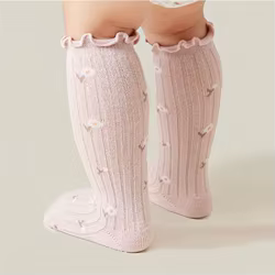 Calcetines de algodón para niña bebé – Estampados suaves primavera/otoño