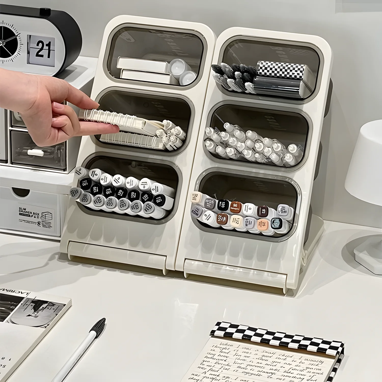 Organizador plegable infantil con compartimentos – Cajitas para niños - imagen 4