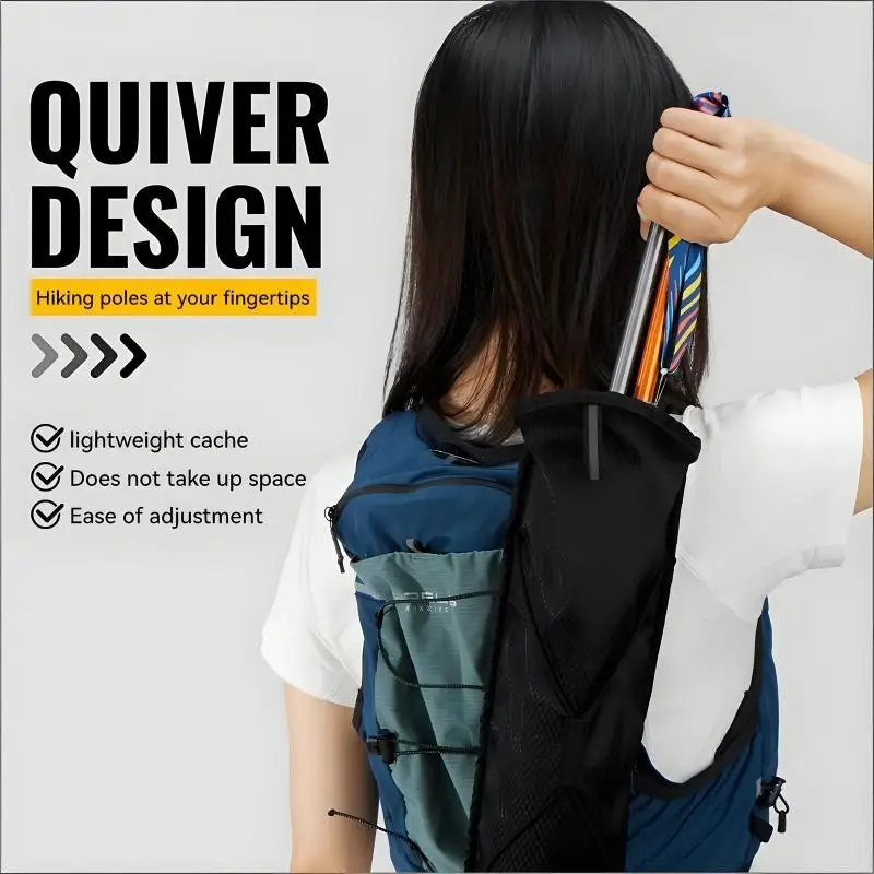 Dimensiones compactas de la bolsa portátil para excursionismo y trekking