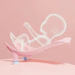 Bañera de bebé con accesorio de higiene del culito