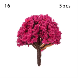 Árboles artificiales mini de sauce rosa para micro paisajes