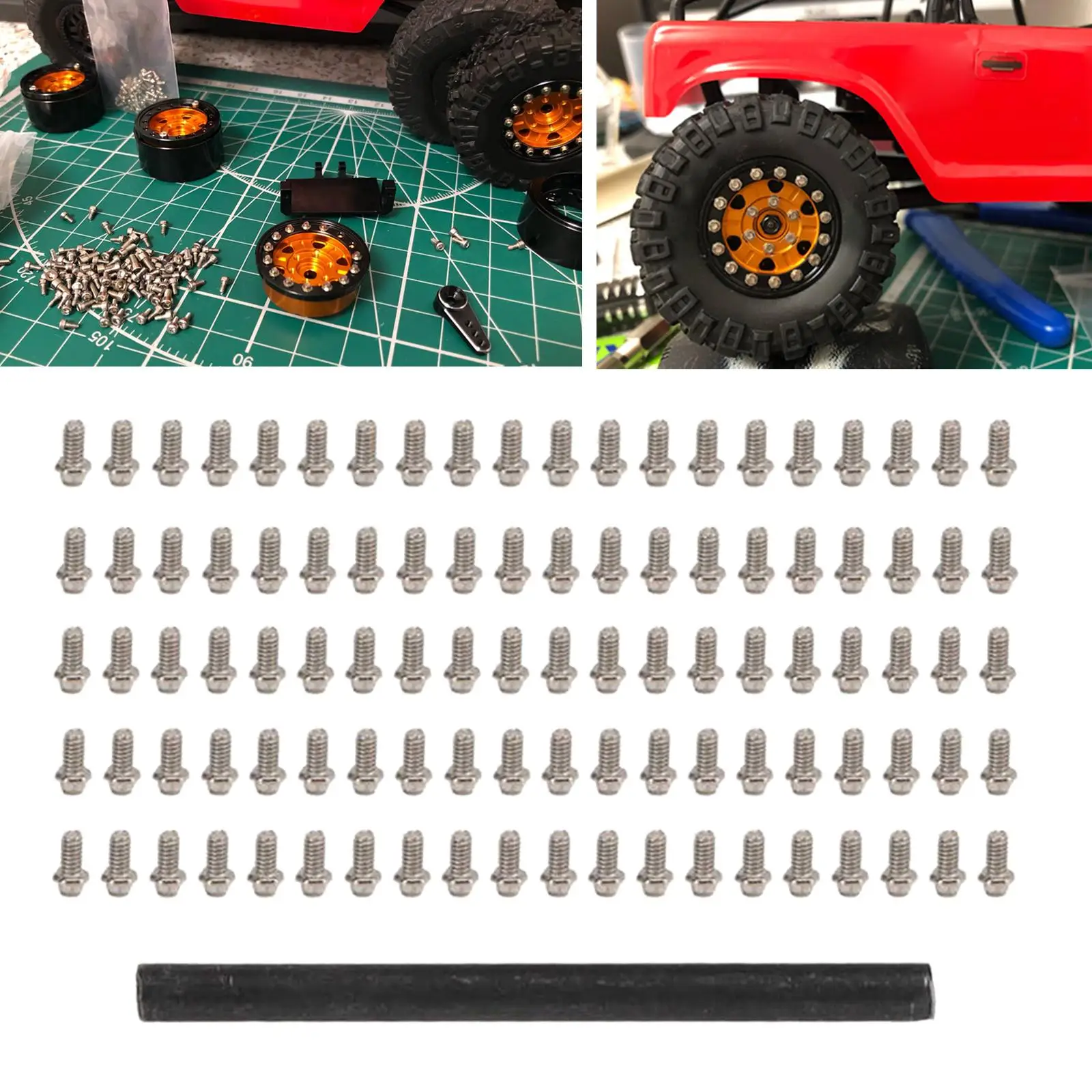 Axial SCX24 recambio tornillos CNC hexagonales de metal - imagen 3