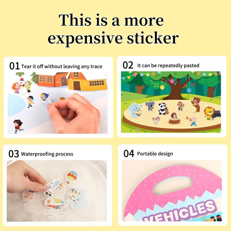 Libros de pegatinas burbujas para niños – juego educativo - imagen 2
