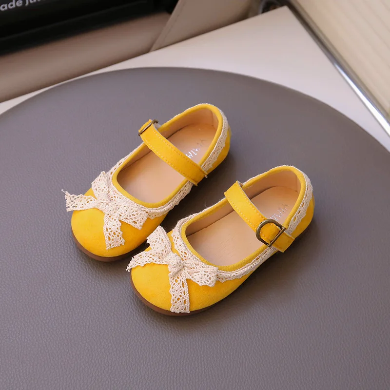 Zapatos de cuero para bebé niña – Mariposa y suela suave - imagen 5