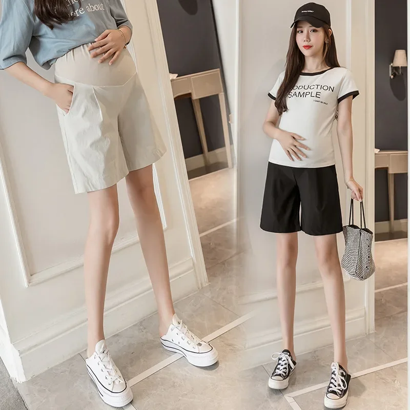 Pantalones premamá de lino para verano cómodo y transpirable - imagen 4