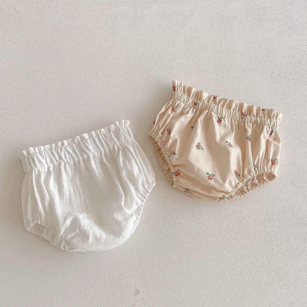 Pantalones cortos de niña florales en algodón suave verano - imagen 2