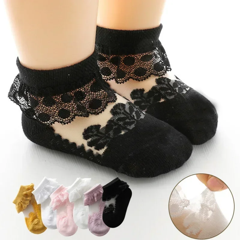 Calcetines veraniegos de algodon transpirable con volantes para nina - imagen 5