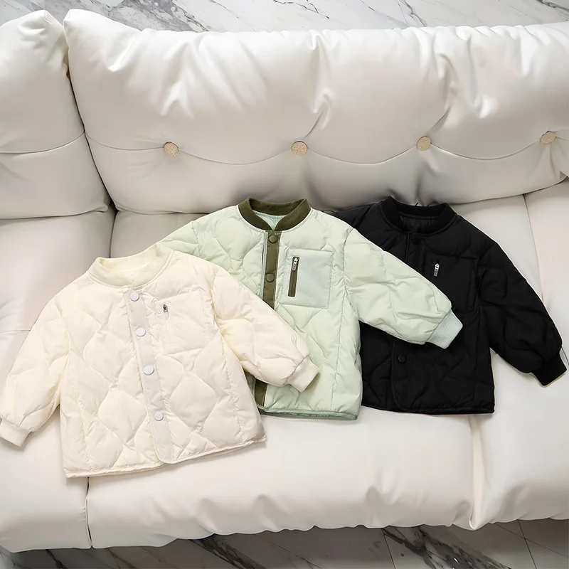 Abrigo de plumón infantil cálido con capucha para invierno - imagen 4
