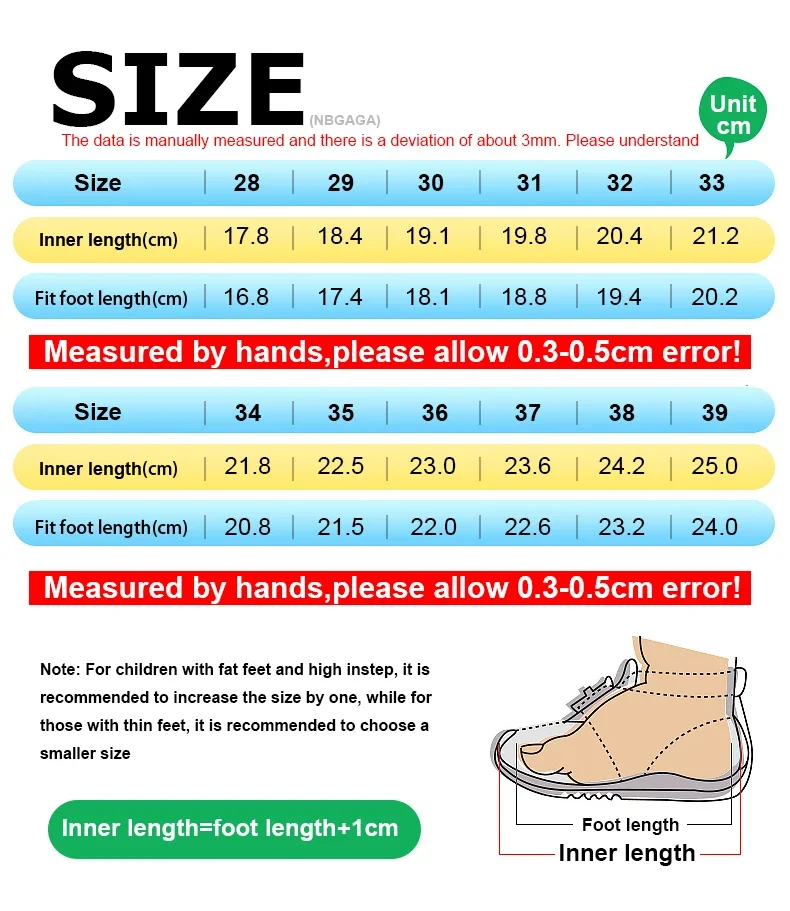 Zapatillas deportivas infantiles, perfil y suela