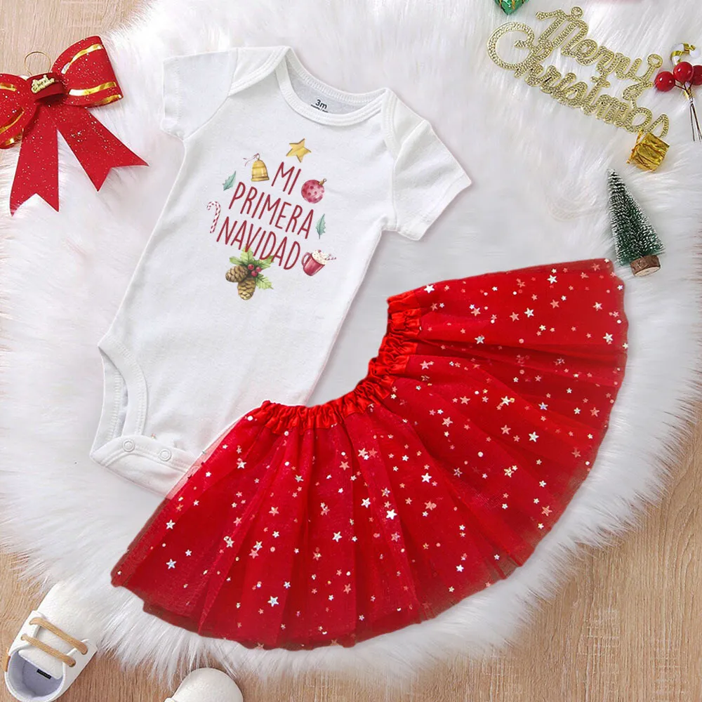 Detalle vestido ciervo navideño