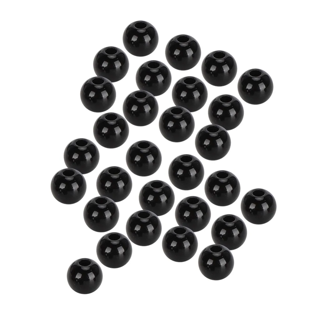 Ojos de plástico negros redondos para muñecas y amigurumi