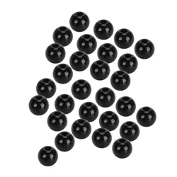 Ojos de plástico negros redondos para muñecas y amigurumi