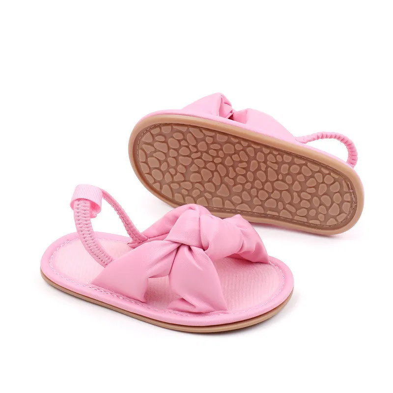 Sandalias de verano antideslizantes para primeros pasos con lazo - imagen 5