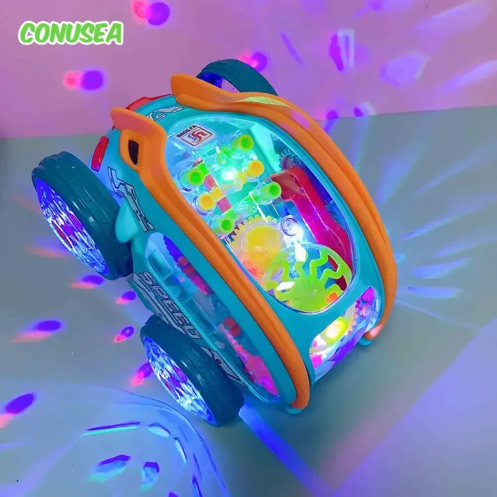 Camión RC acrobático con rotación 360° y luces para niños - imagen 3