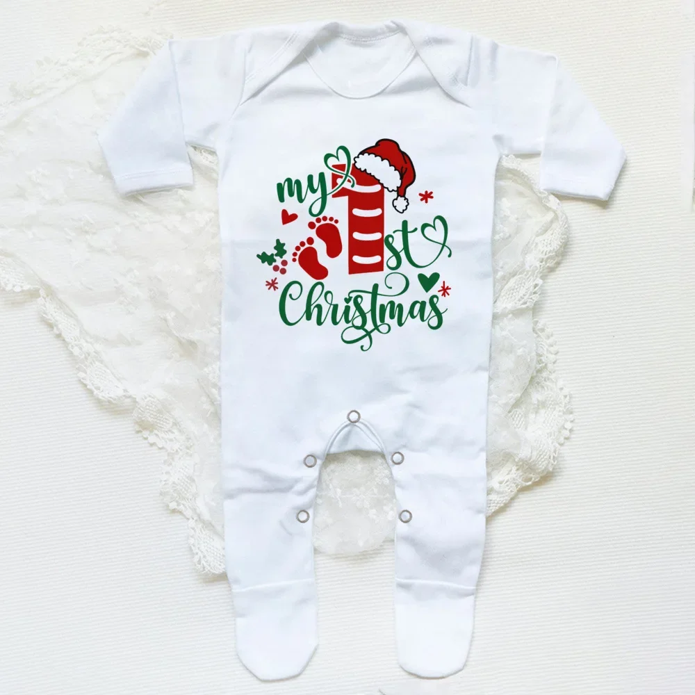 Body bebé blanco de algodón para recién nacido – Idea regalo Navidad