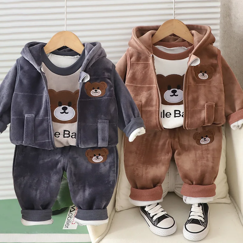 Pelele oso de peluche con capucha para bebé - imagen 4