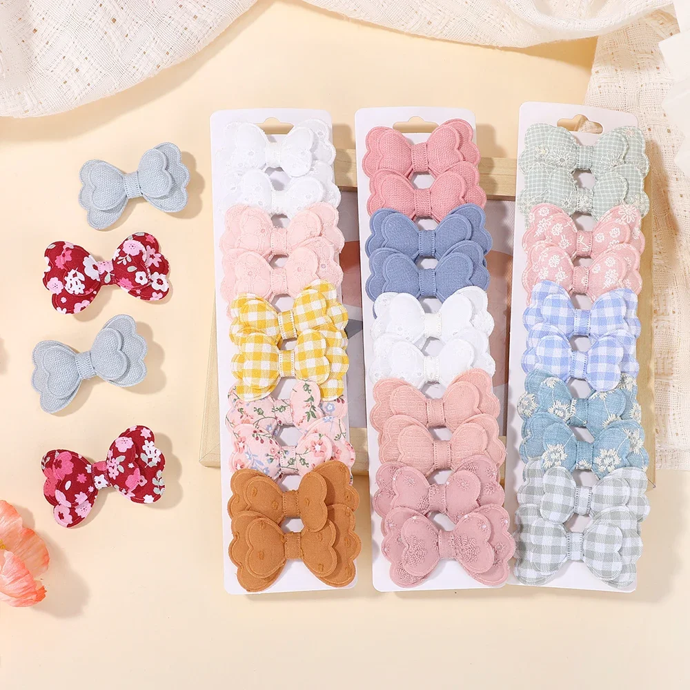 Boutique Pasadores de pelo para niña con lazo estampado - imagen 2