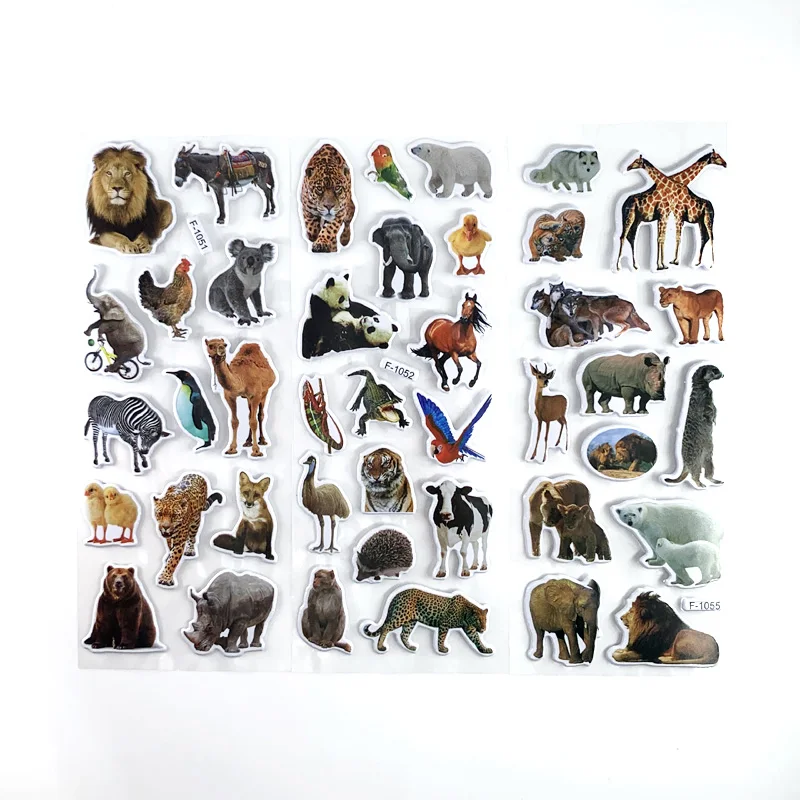 Álbum de pegatinas infantil con animales salvajes – 50 páginas - imagen 4