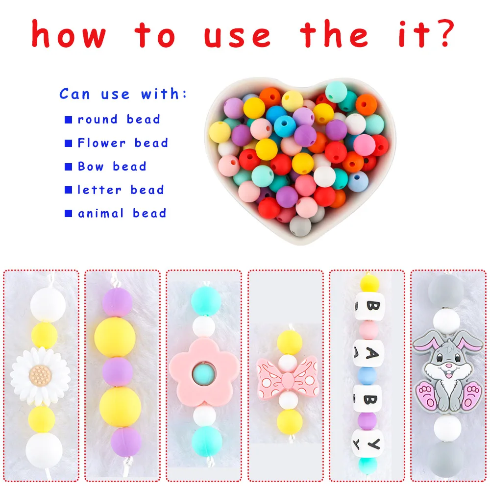 Cuentas de silicona infantil para crear pulseras y accesorios - imagen 2