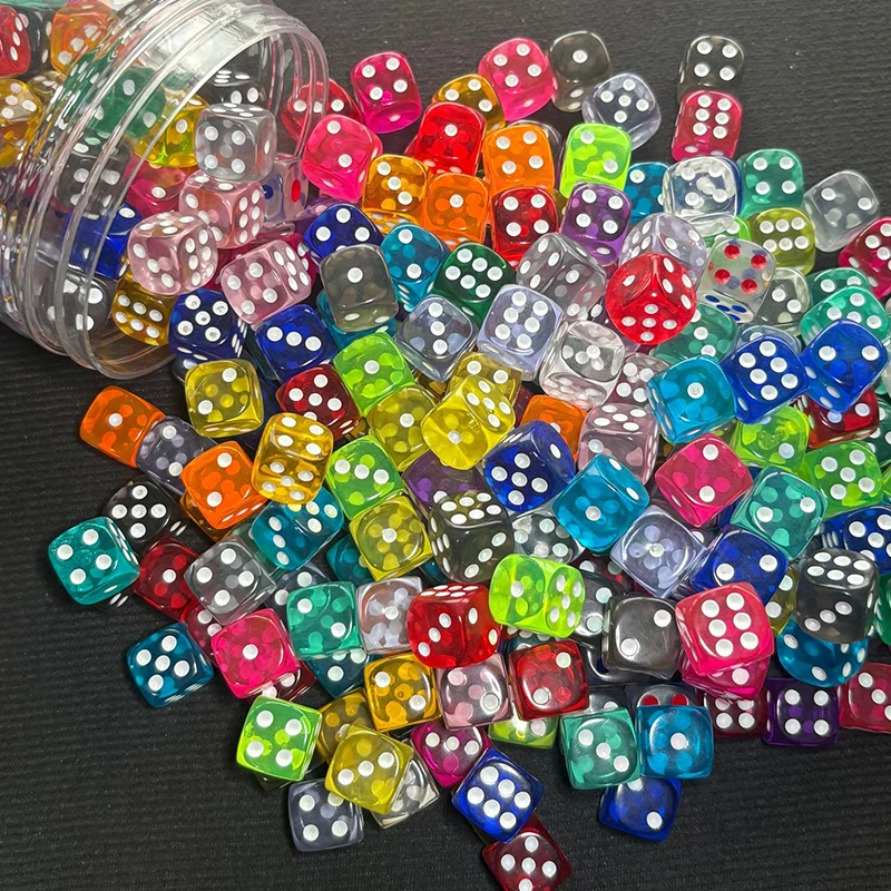 Dados transparentes redondeados para juegos y fiestas infantiles - imagen 4