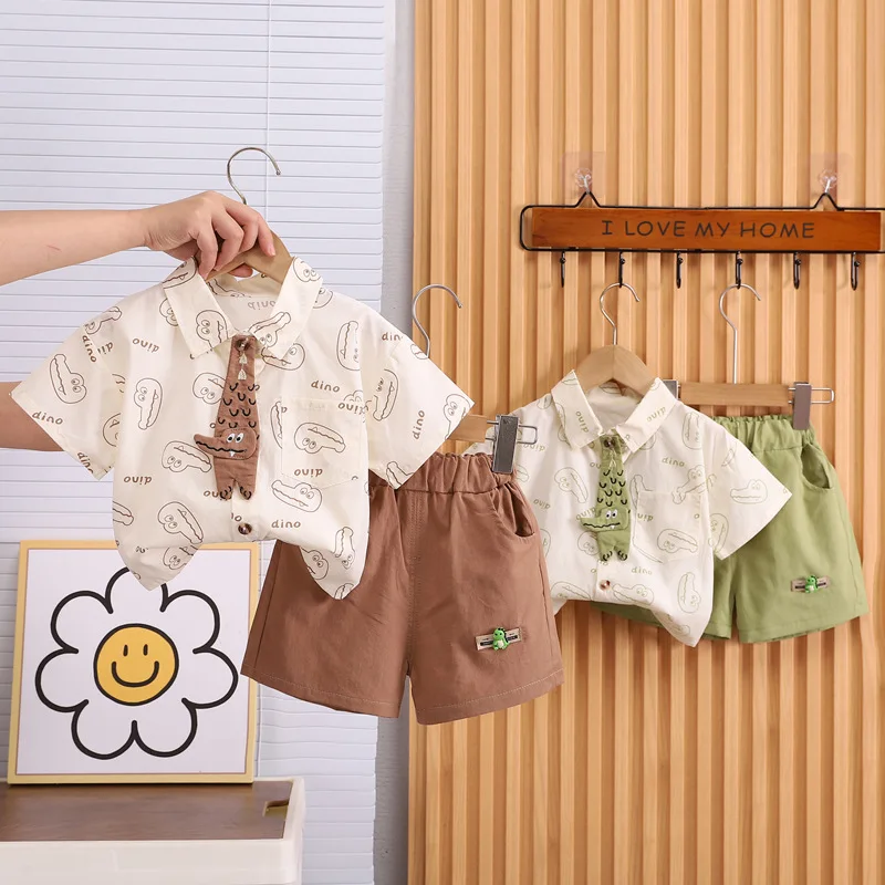 Conjunto verano para bebé – camisa manga corta y pantalón corto - imagen 5