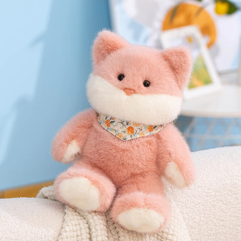 Peluche de gato animado para dormir, almohada suave - imagen 5