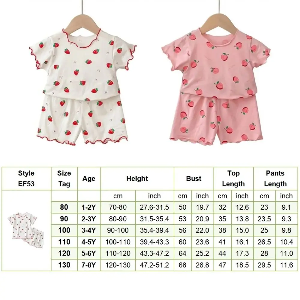 Pijama de niña algodón orgánico con fresas – camiseta y bermuda - imagen 4