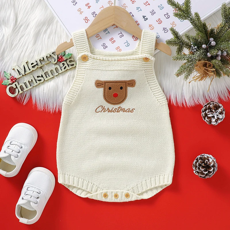 Monos navideños de punto para bebé recién nacido - imagen 4