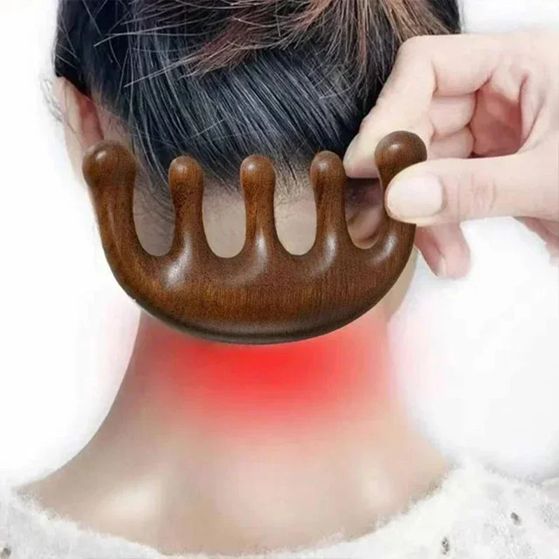 Peine massageador de sándalo para niños – Cuidado delicado del cabello infantil - imagen 4