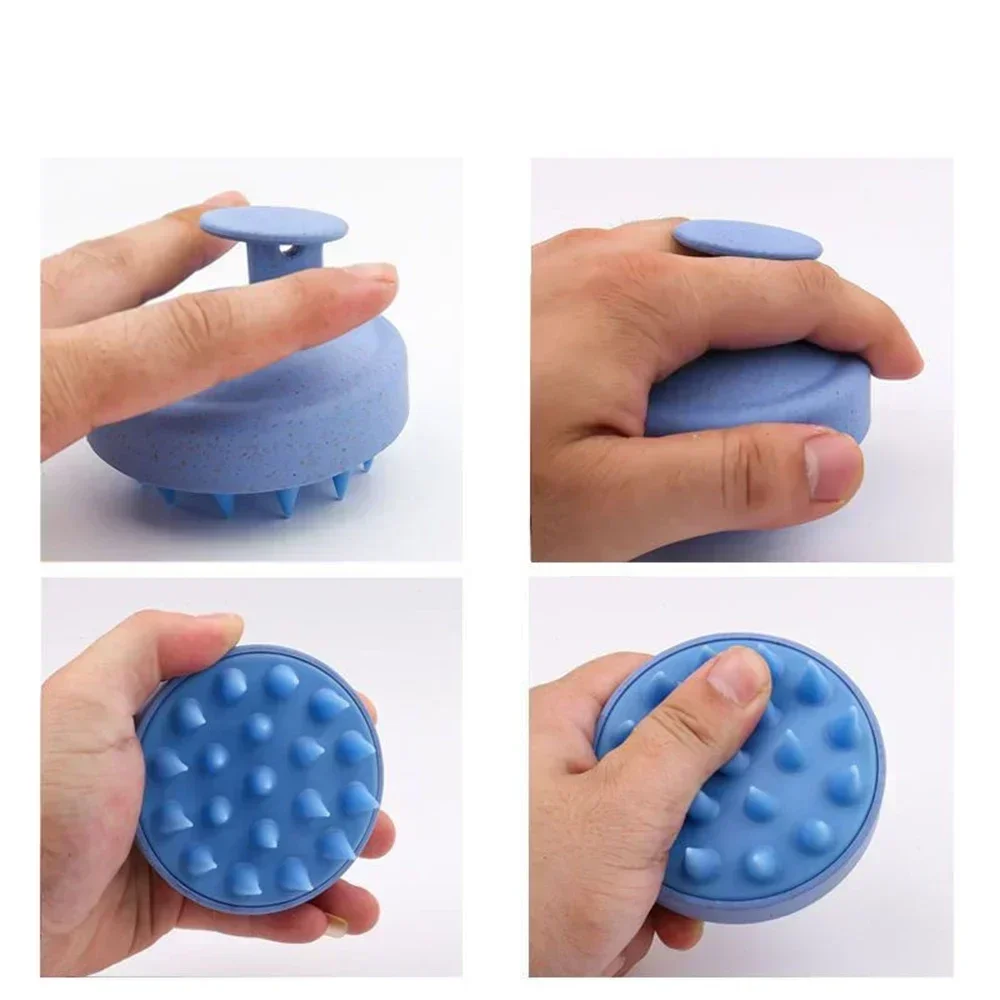 Cepillo masaje cuero cabelludo de silicona para ducha y champú - imagen 2