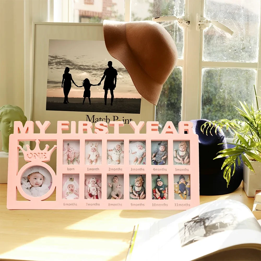 Álbum marco recuerdos bebé – Fotos primer año recién nacido - imagen 2