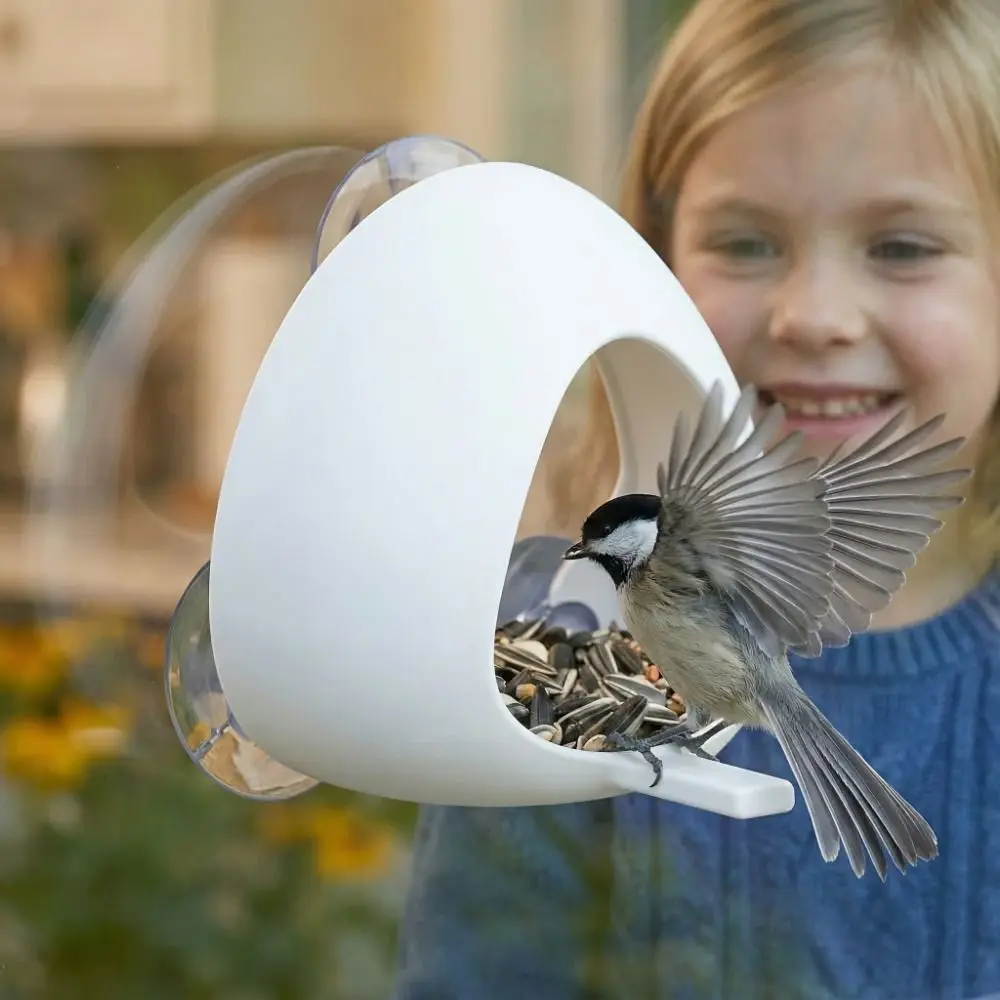 Comedero para pájaros con ventosa desmontable, impermeable - imagen 2