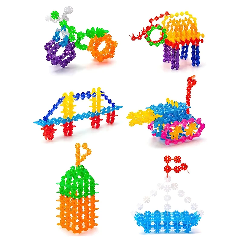 Bloques de construcción ZYF con copo nieve para reconocer colores - imagen 2