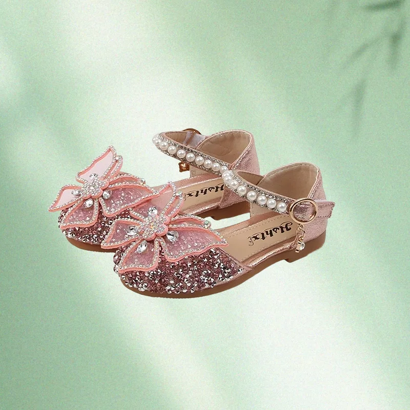 Sandalias de princesa con lazo para niñas